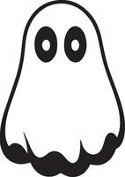 scary Halloween ghost vector