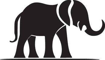 elephant silhouette vector