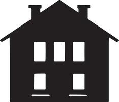 house vector art icon illustration