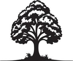 silhouette of a tree vector