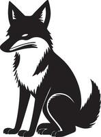 Fox vector art icon illustration