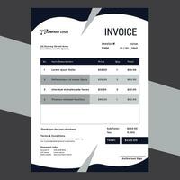 invoice design template vector