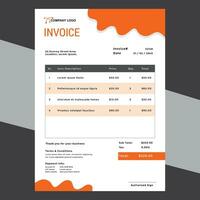 invoice design template vector