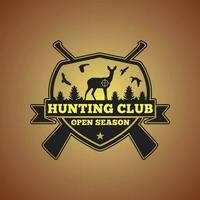 Hunting Logo Badge and Sticker vector