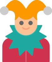 Jester Flat Icon vector