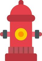 Fire Hydrant Flat Icon vector