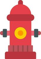 Fire Hydrant Flat Icon vector