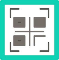 Qr Code Flat Icon vector