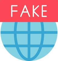 Fake News Flat Icon vector