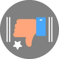 Dislike Flat Icon vector