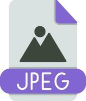 Jpeg Flat Icon vector