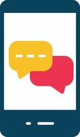 Messages Flat Icon vector