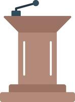 Podium Flat Icon vector