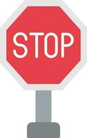 Stop Flat Icon vector