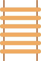 Step Ladder Flat Icon vector