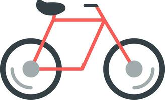 icono de bicicleta plana vector