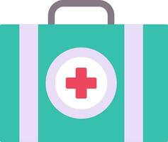 First Aid Kit Flat Icon vector