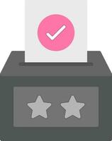 Voting Box Flat Icon vector