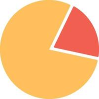 Pie Chart Flat Icon vector