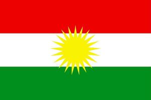 Flag of Kurdistan vector