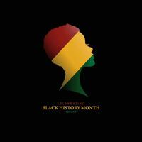 Black History Month Celebration Background Vector Illustration