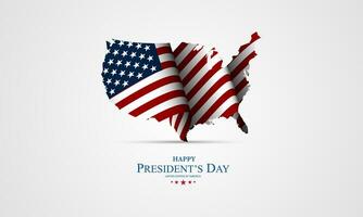 Happy President's Day Background Design. Banner, Poster, Greeting Card. Vector Illustration