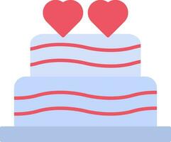 Wedding Cake Flat Icon vector