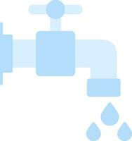 Water Tap Flat Icon vector