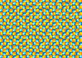 Blue orange glossy circles abstract geometry pattern vector