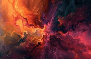 AI generated the nebula in inner space photo