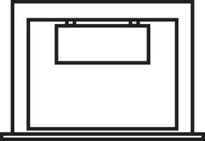 Store icon line outline vector element