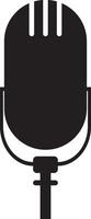 Podcast microphone icon vector element