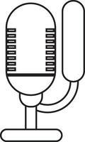 Podcast microphone icon vector element