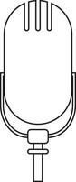 Podcast microphone icon vector element