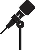 Podcast microphone icon vector element