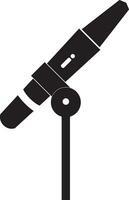 Podcast microphone icon vector element