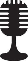 Podcast microphone icon vector element