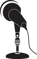 Podcast microphone icon vector element