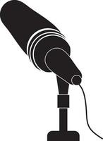 Podcast microphone icon vector element