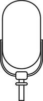 Podcast microphone icon vector element