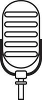 Podcast microphone icon vector element