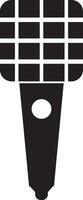 Outline podcast microphone icon vector element