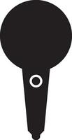 Outline podcast microphone icon vector element