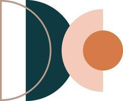 Boho shape illustration vector element