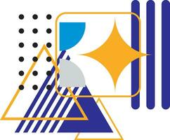 geométrico resumen memphis forma vector elemento