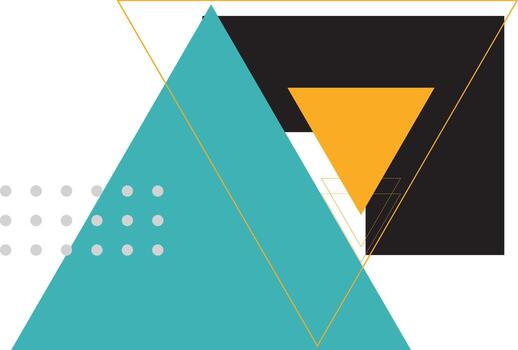 Geometric abstract memphis shape vector element