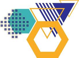 geométrico resumen memphis forma vector elemento