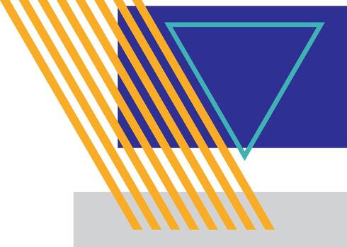 Geometric abstract memphis shape vector element