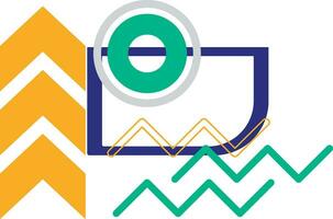 geométrico resumen memphis forma vector elemento