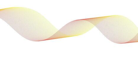 abstract wave line art vector